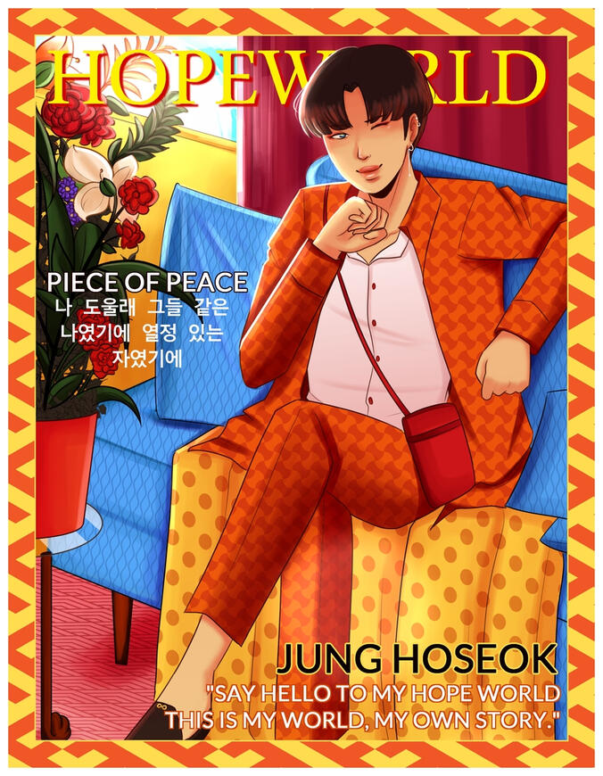 [2020] Illustration for &quot;Hobicore&quot; Zine (zine was released in 2021, drawing completed in 2020)